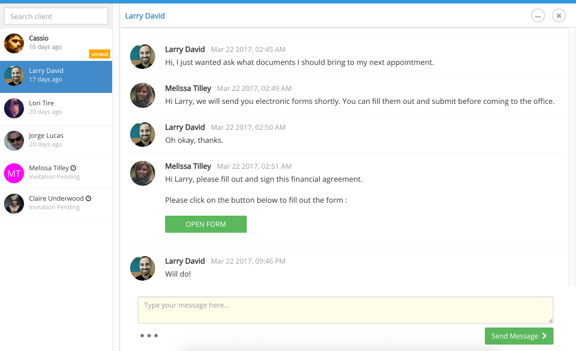 IntakeQ screenshot